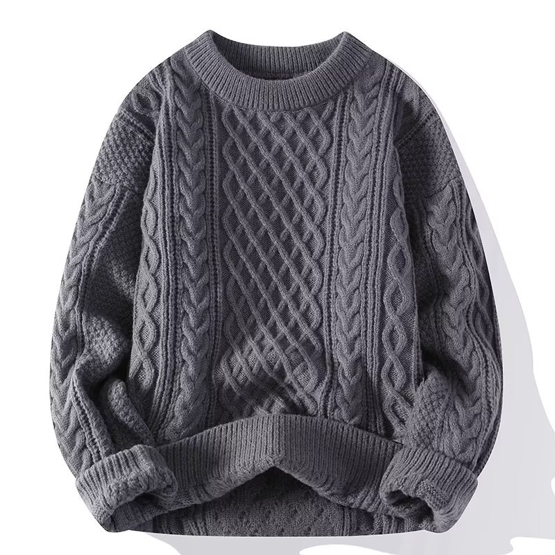 LuŸny sweter ze skrêconej weęny
