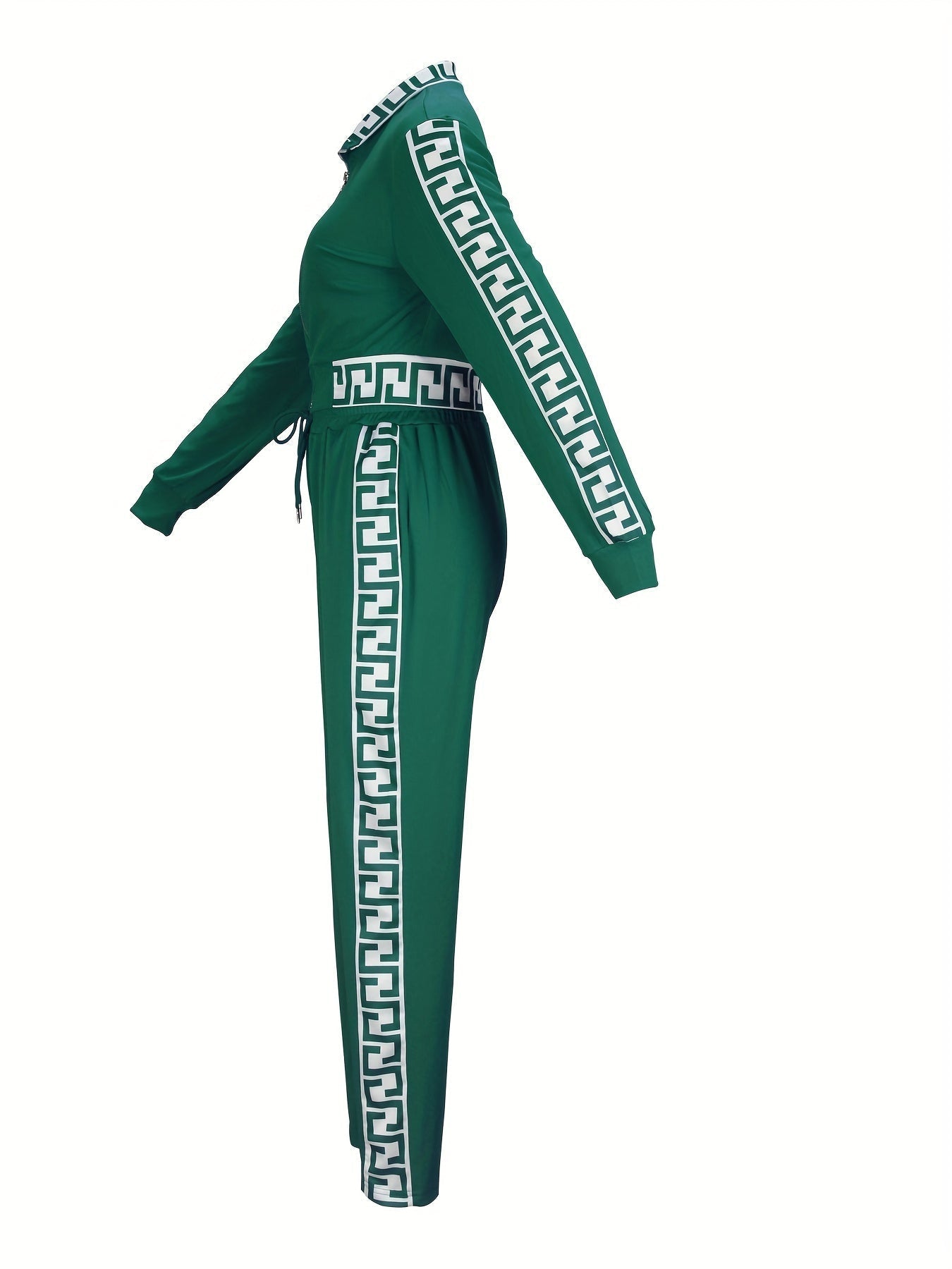 Sportowa kamizelka i spodnie z kontrastową lamówką