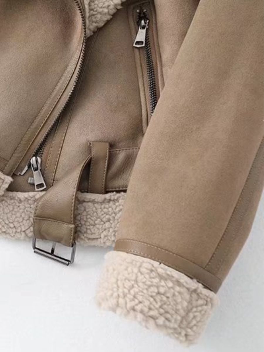 kurtka z podwójną podszewką