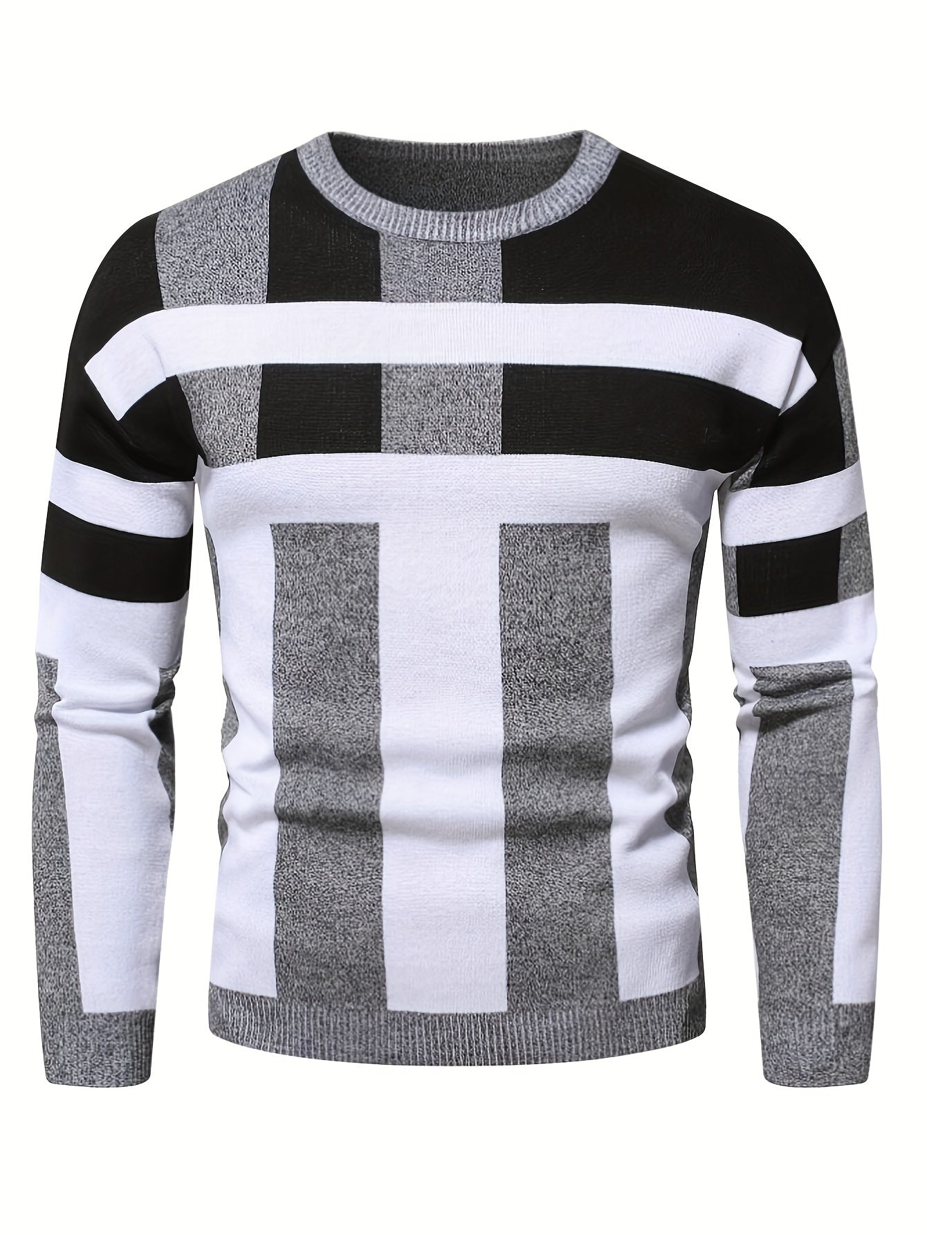 Sweter o liniowym kroju
