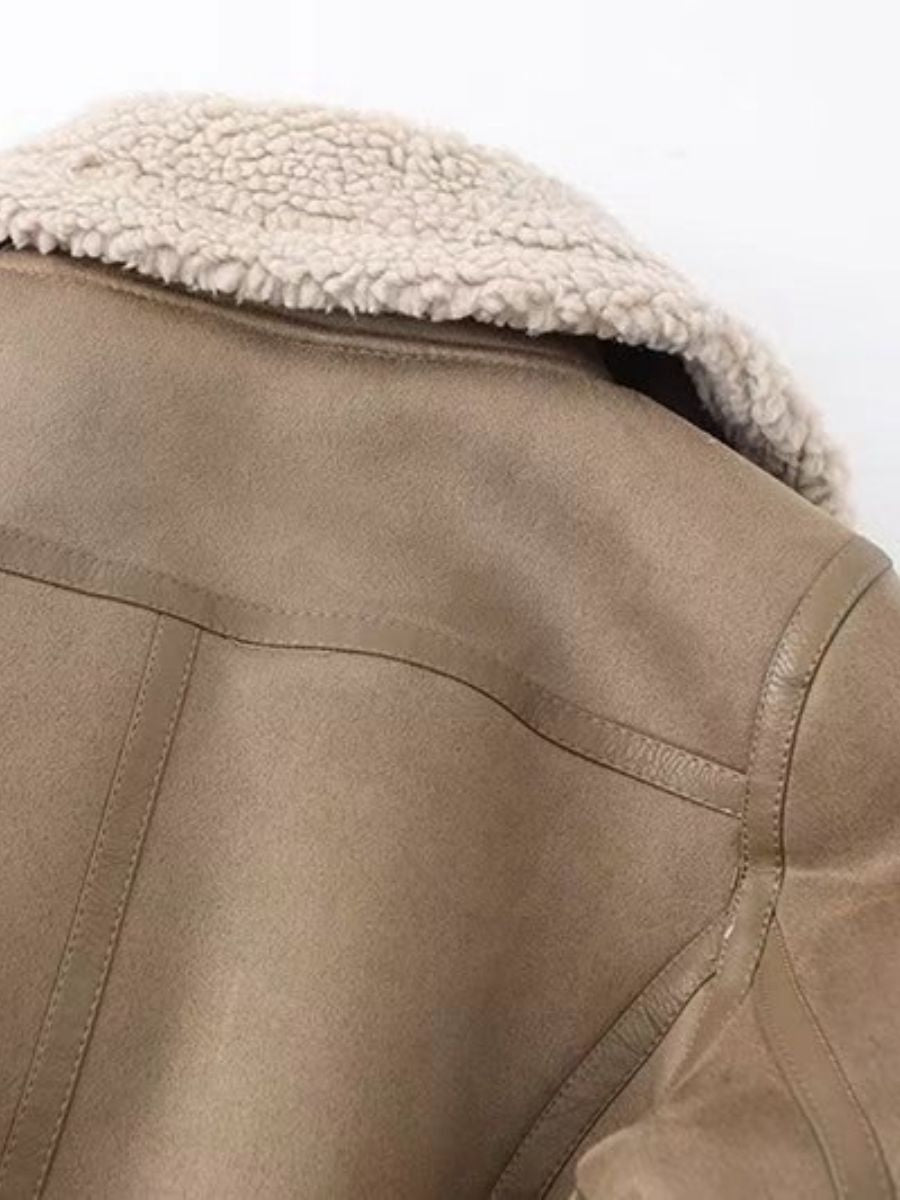 kurtka z podwójną podszewką