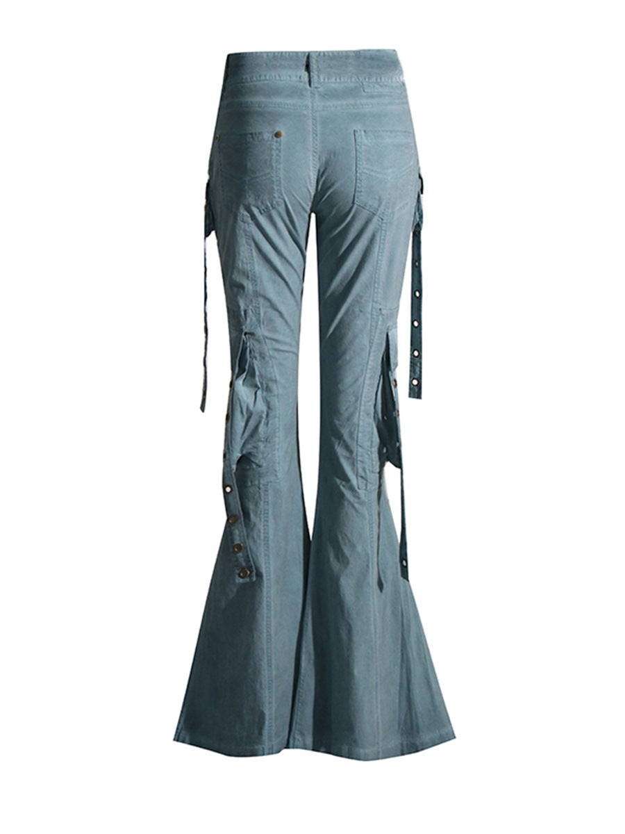 Spodnie cargo typu bootcut