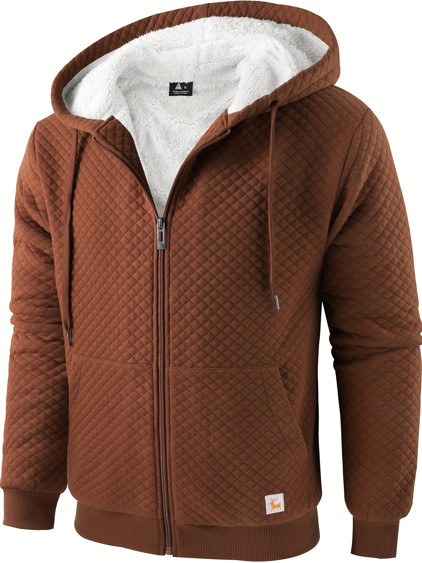 Teksturowana bluza z futerkiem