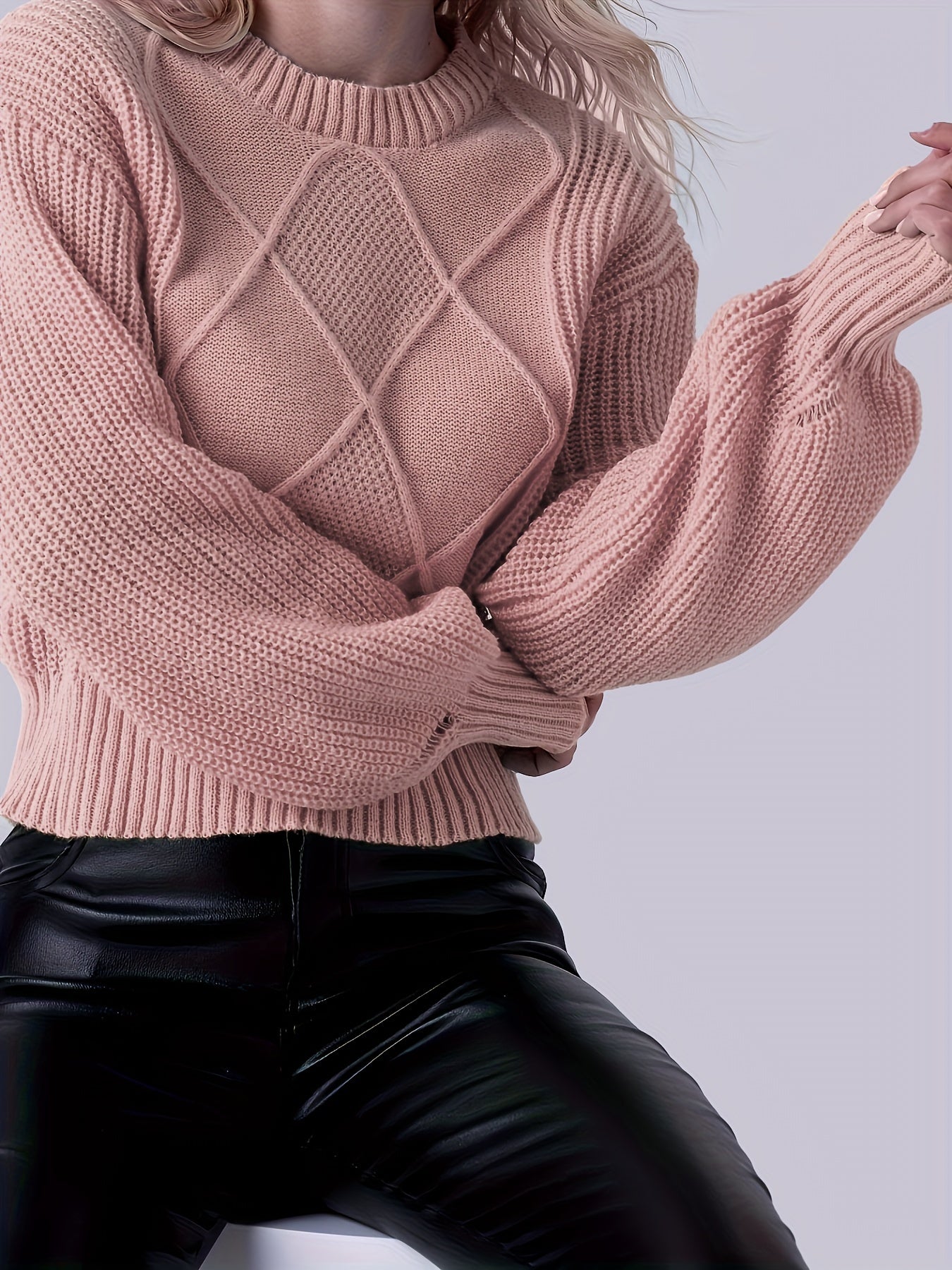 Sweter z dzianiny dla kobiet