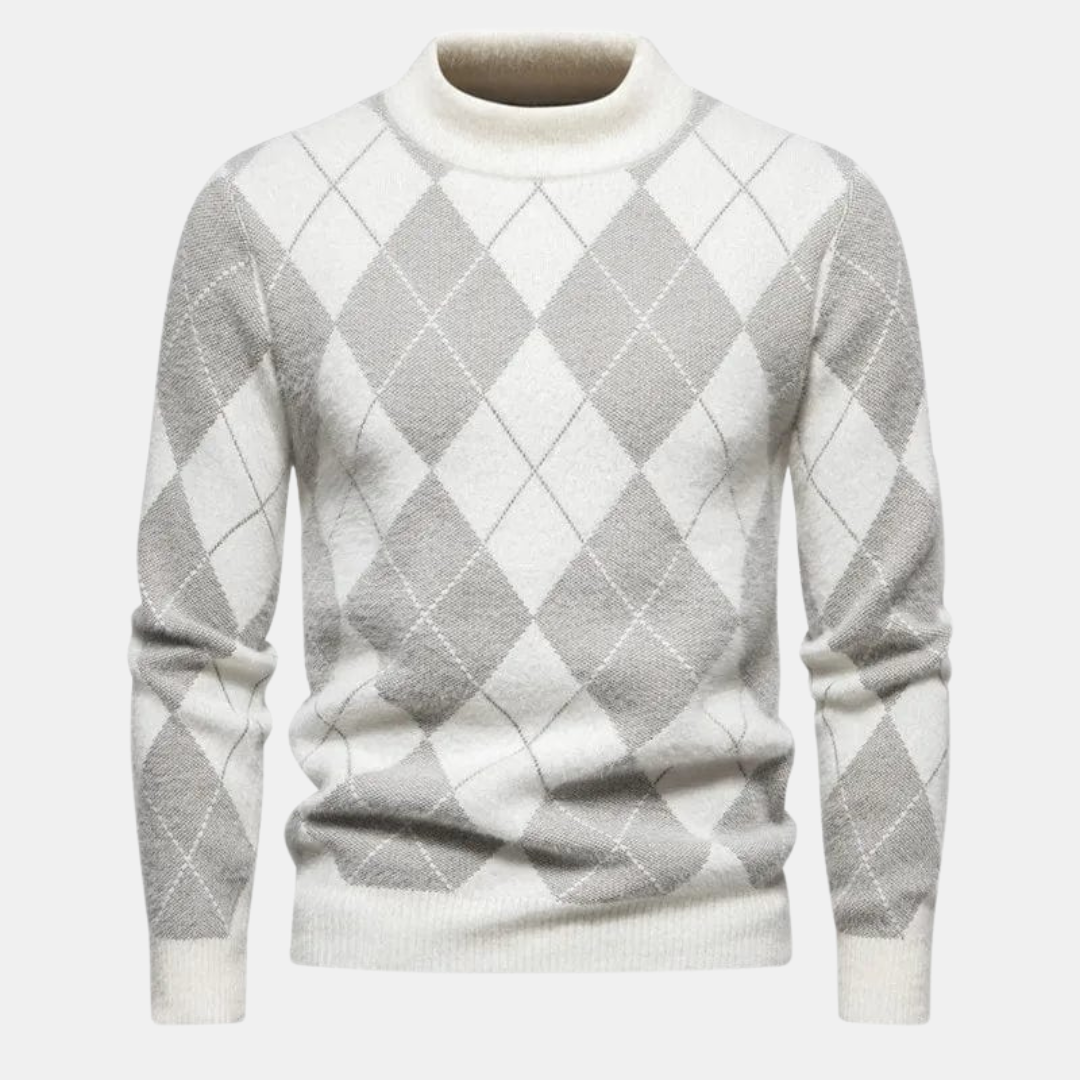Wygodny, dzianinowy sweter mêski