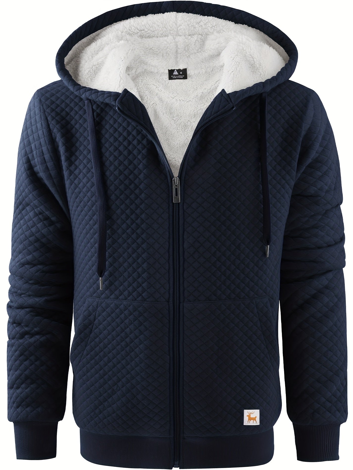 Teksturowana bluza z futerkiem