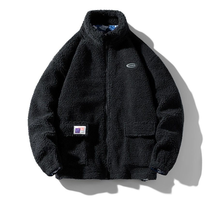 Pluszowa kurtka bomber