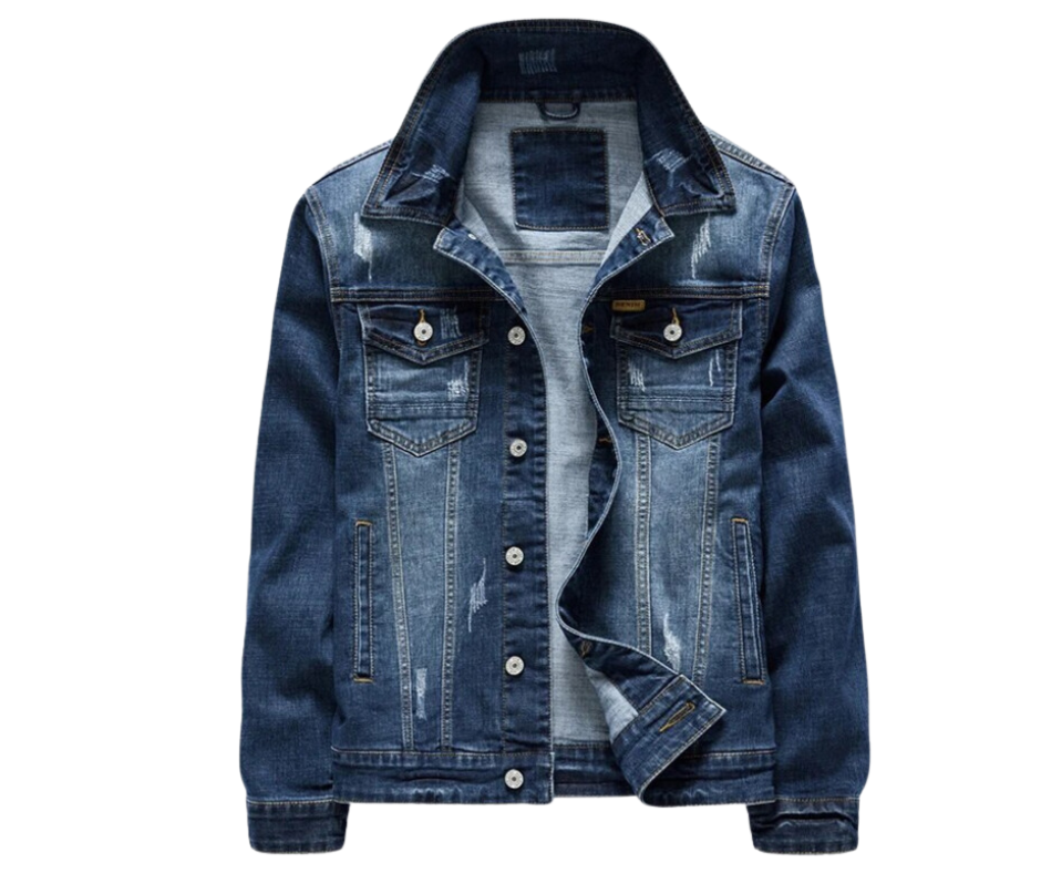Mêskie kurtki jeansowe w klasycznym stylu vintage