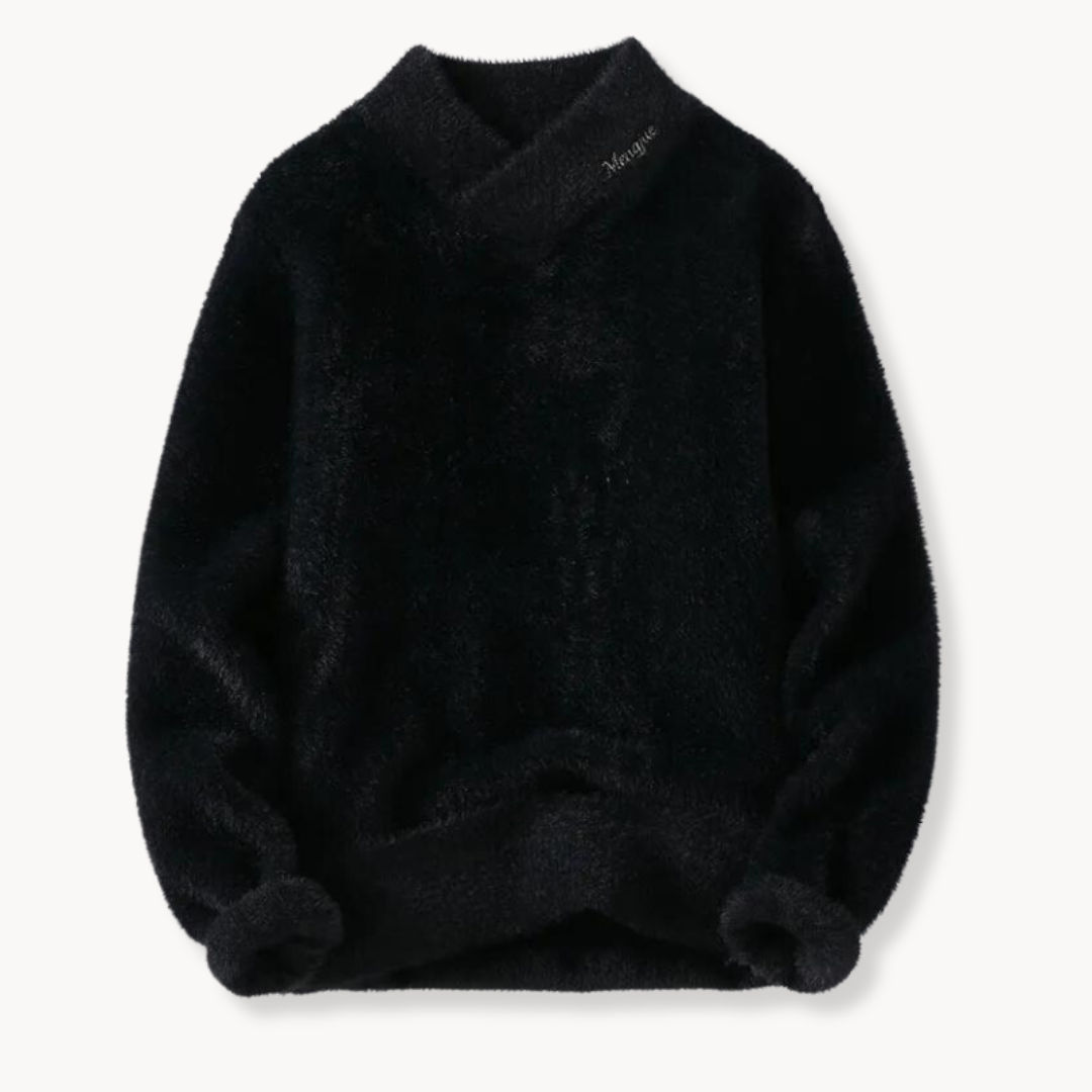 Mêski sweter z polaru typu Teddy