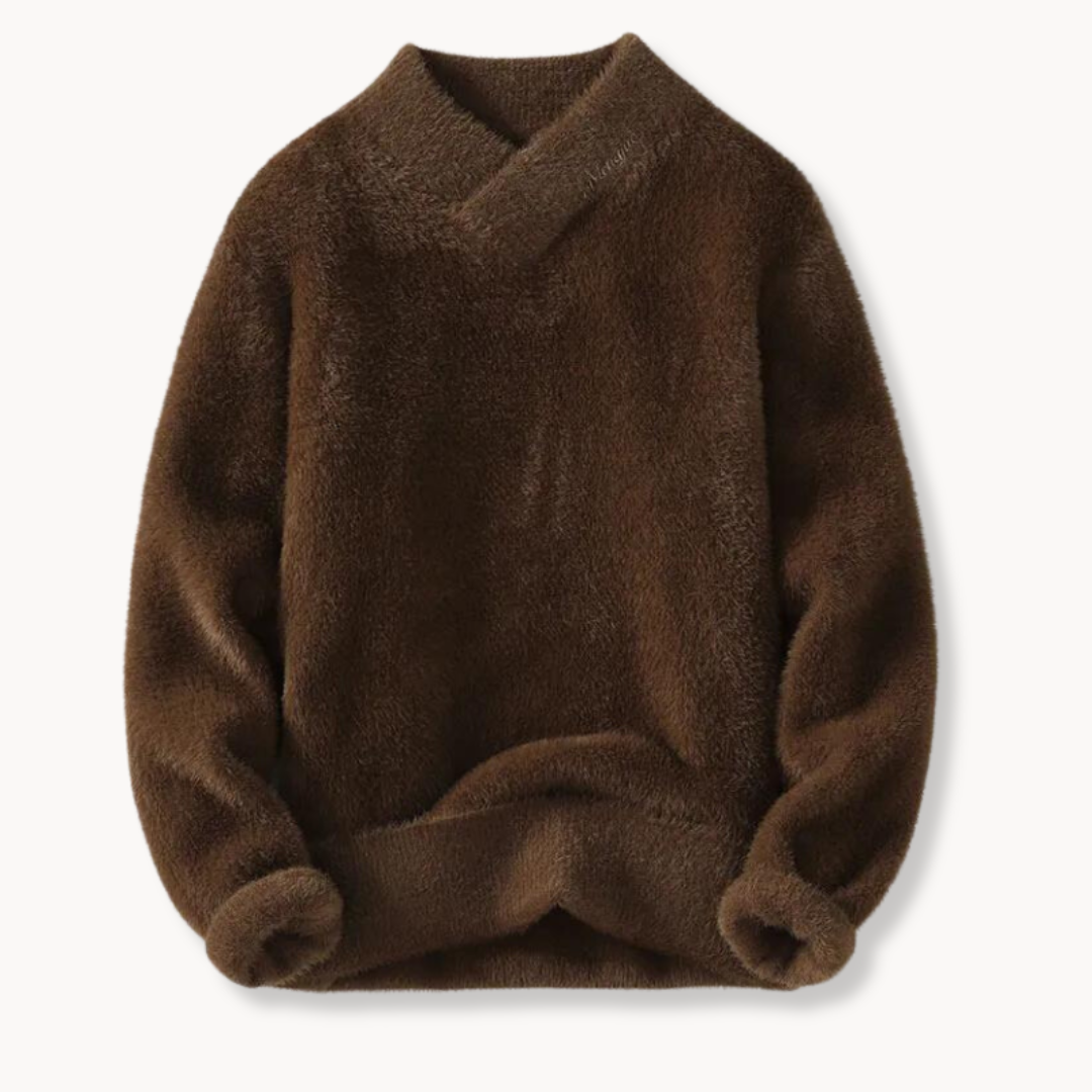 Mêski sweter z polaru typu Teddy