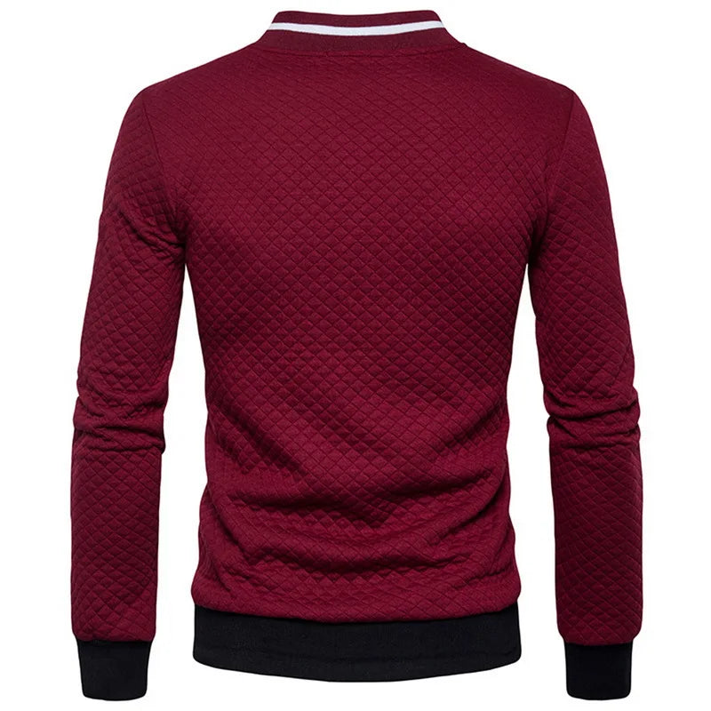Strukturalny sweter zapinany na zamek