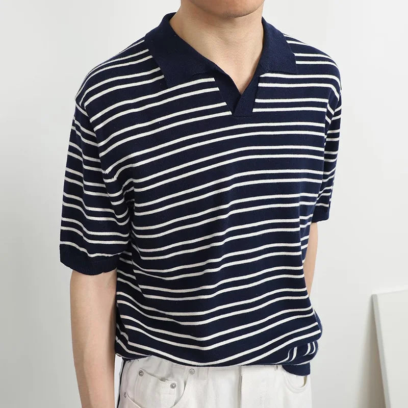 Casualowa koszulka polo w paski