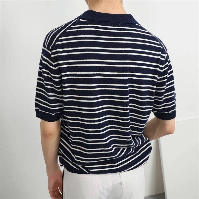 Casualowa koszulka polo w paski