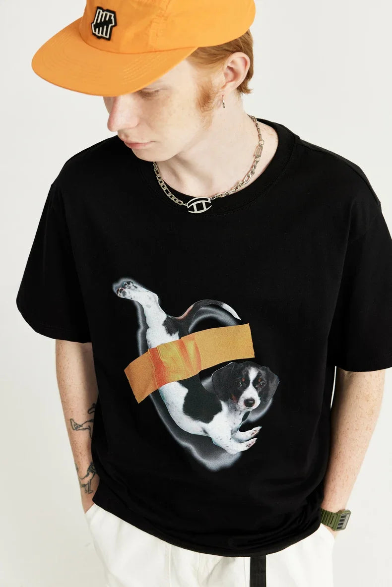 T-shirt z nadrukiem szczeniaka