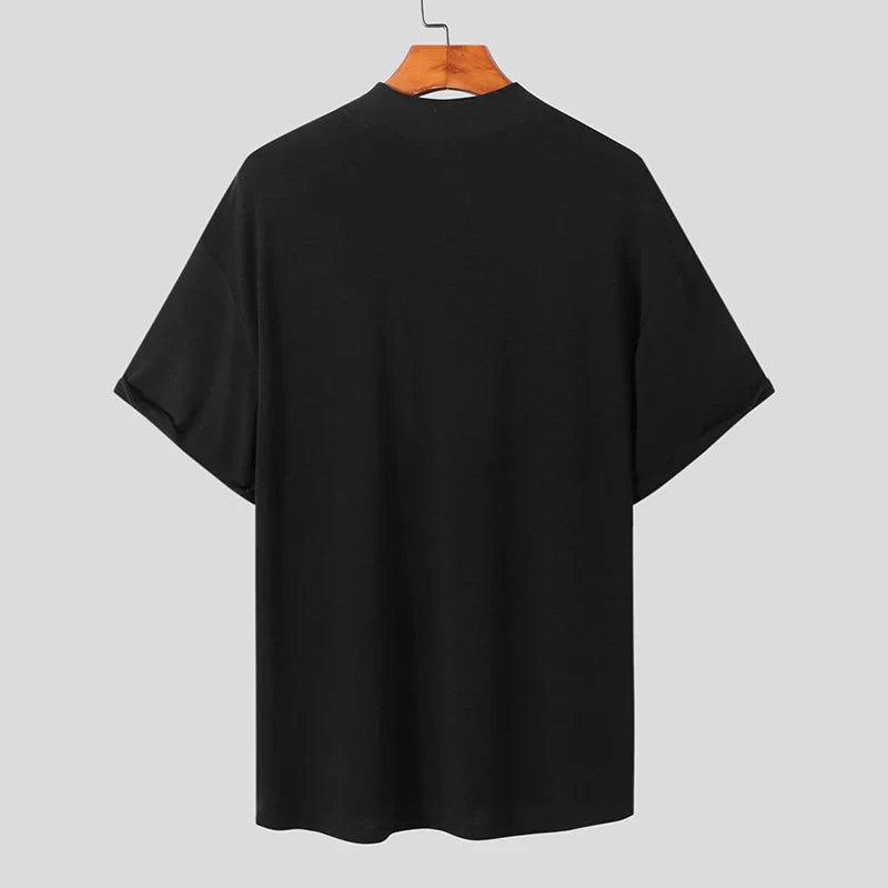 T-shirt z golfem i krótkimi rêkawami