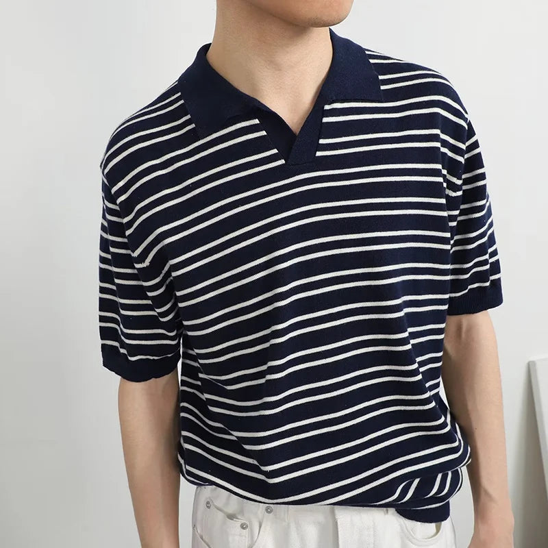 Casualowa koszulka polo w paski