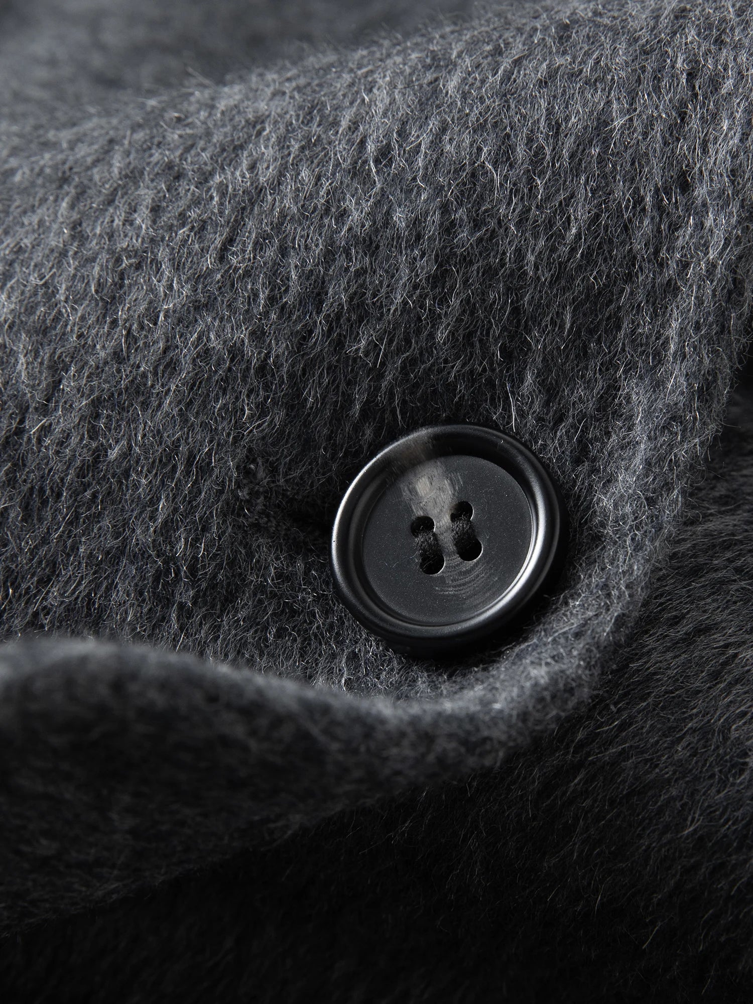 Wełniany płaszcz dwustronny długi