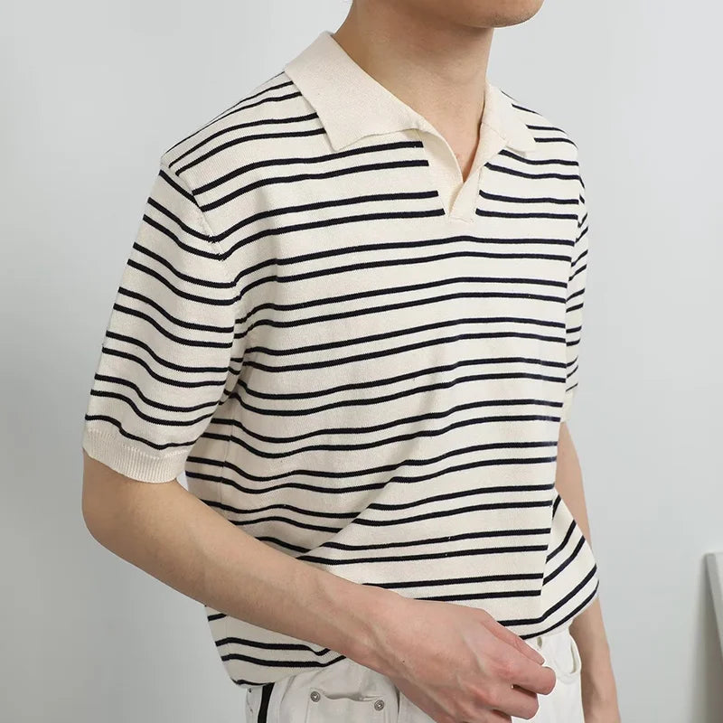 Casualowa koszulka polo w paski