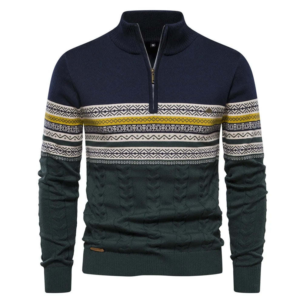 Sweter mêski z okrąg³ym dekoltem