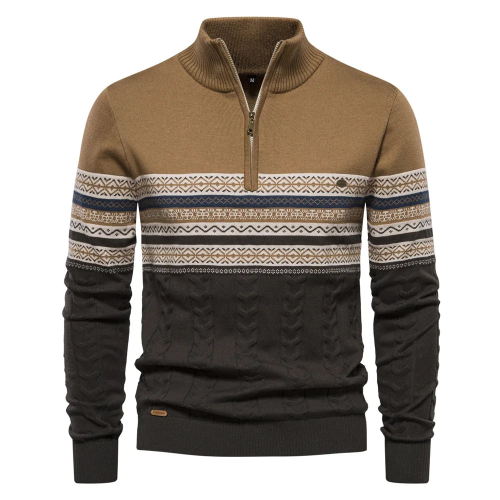 Sweter mêski z okrąg³ym dekoltem