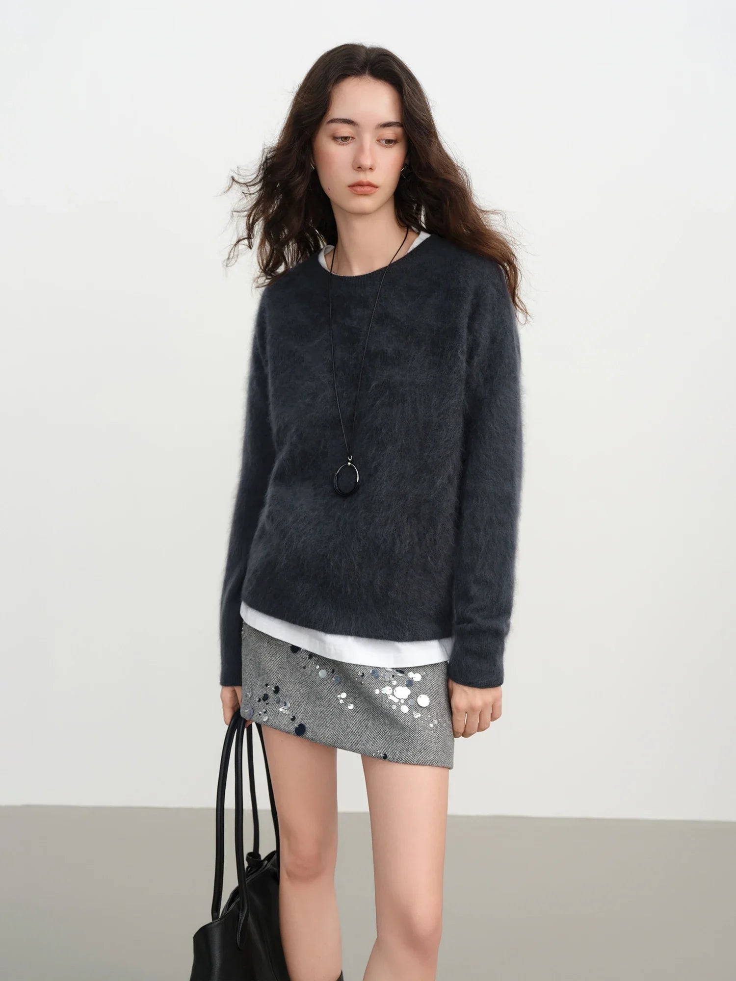 Sweter z mieszanki wełny i kaszmiru