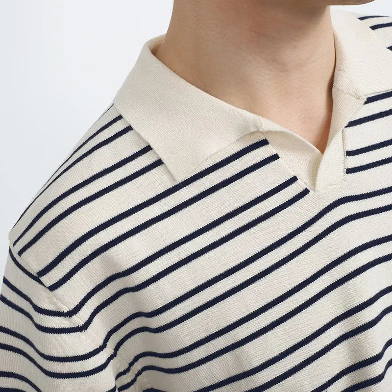 Casualowa koszulka polo w paski