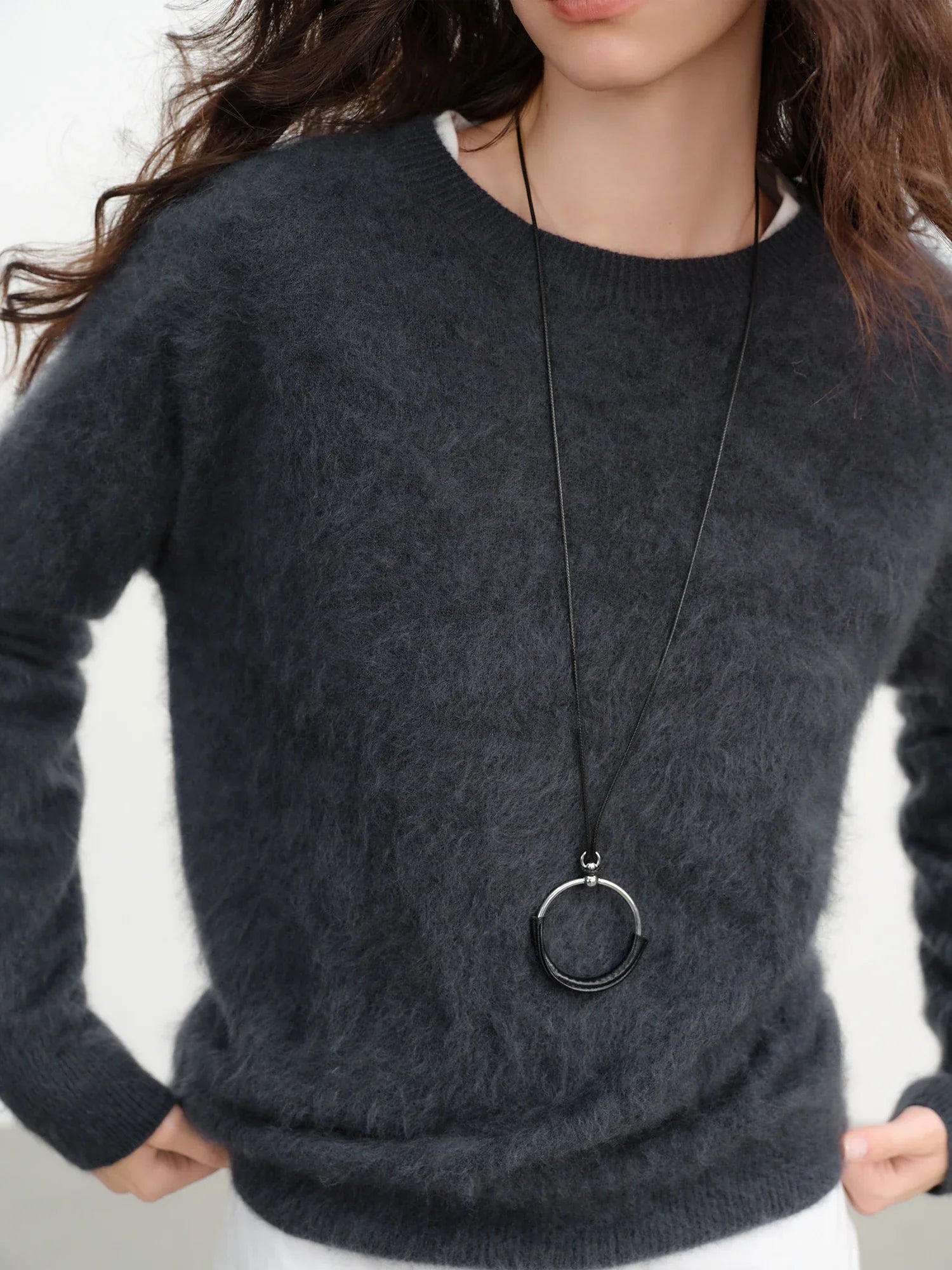 Sweter z mieszanki wełny i kaszmiru