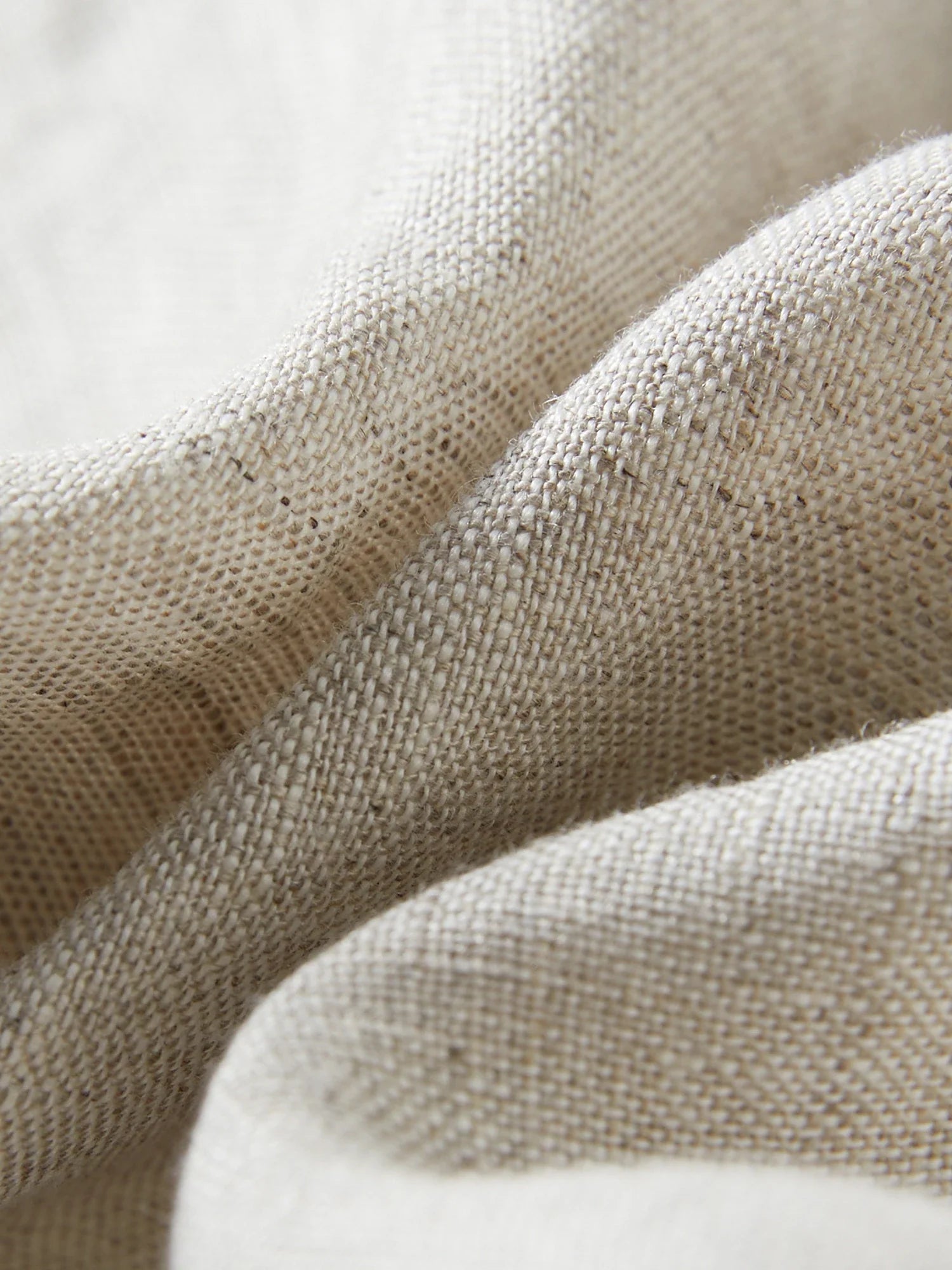 Komplet bez rękawów z lnianej beżowej bluzki i spodni