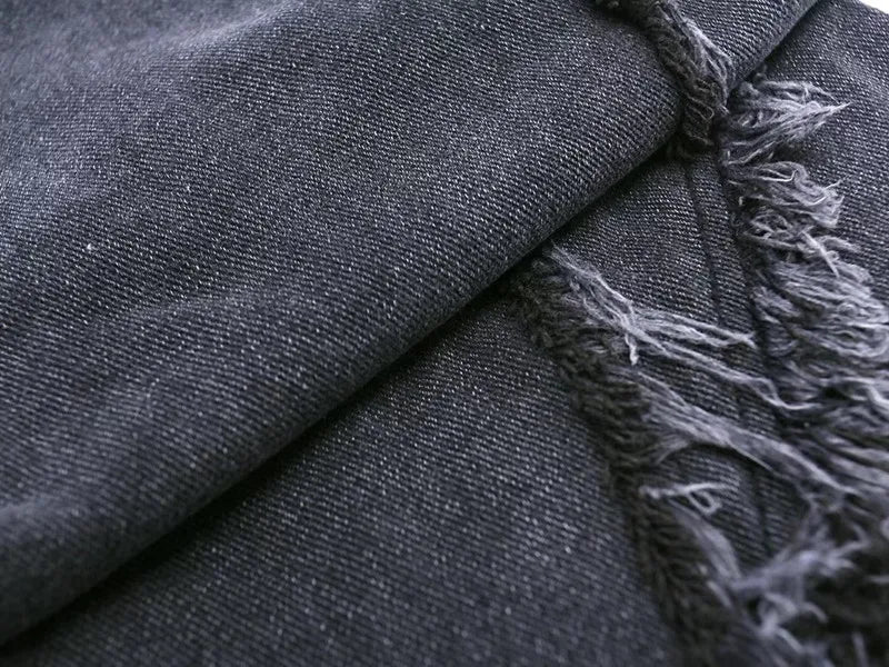Przecierane jeansy typu oversize