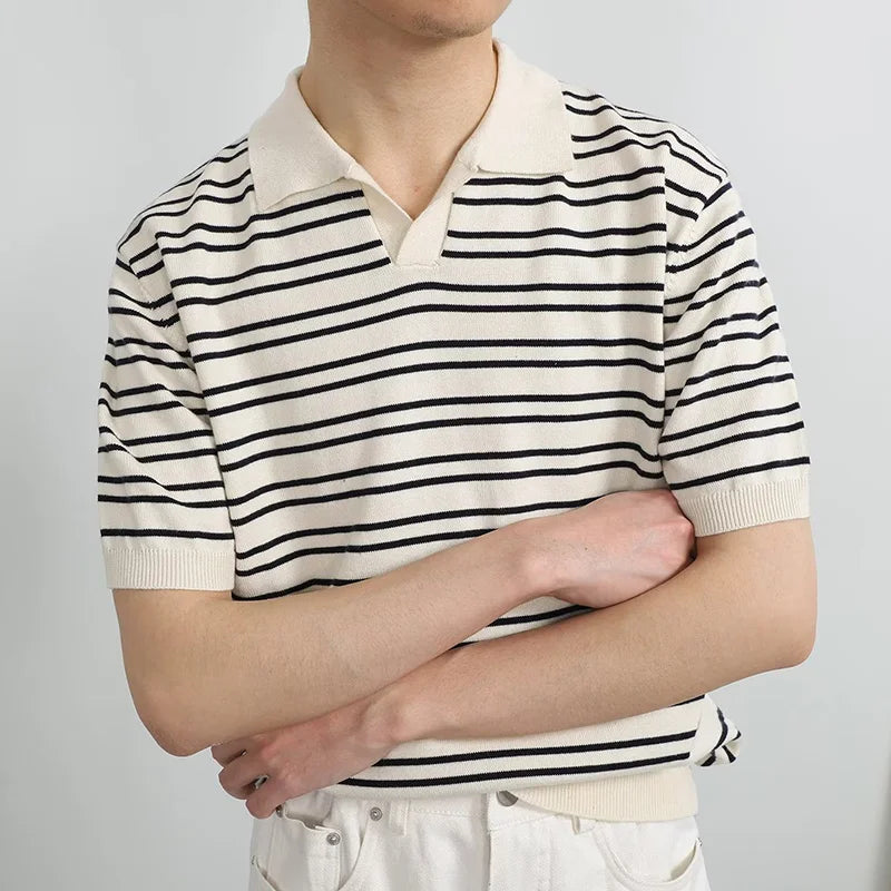 Casualowa koszulka polo w paski