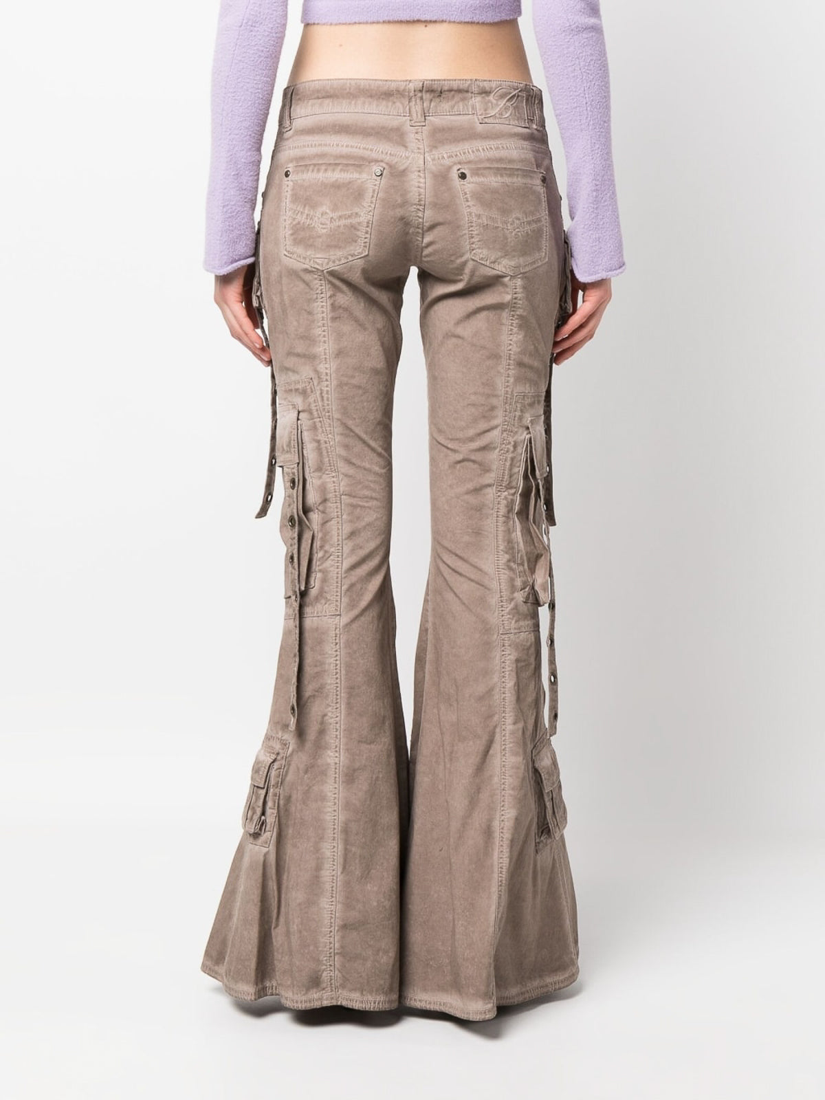 Spodnie cargo typu bootcut