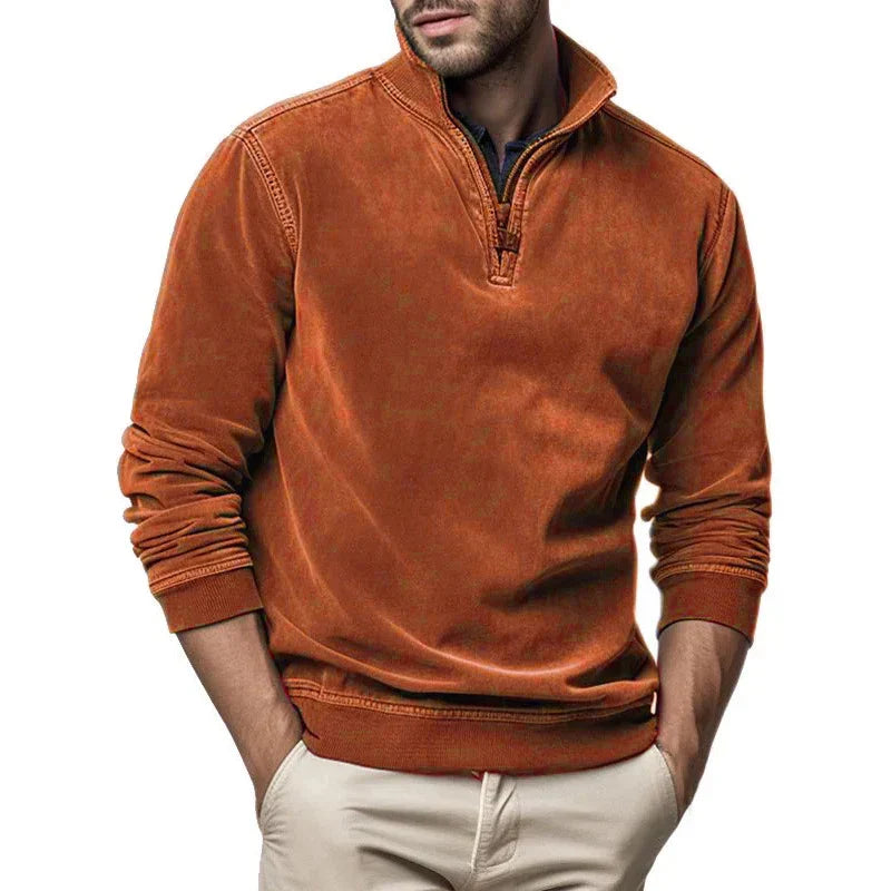 Bluza z zamkiem do poęowy w stylu vintage