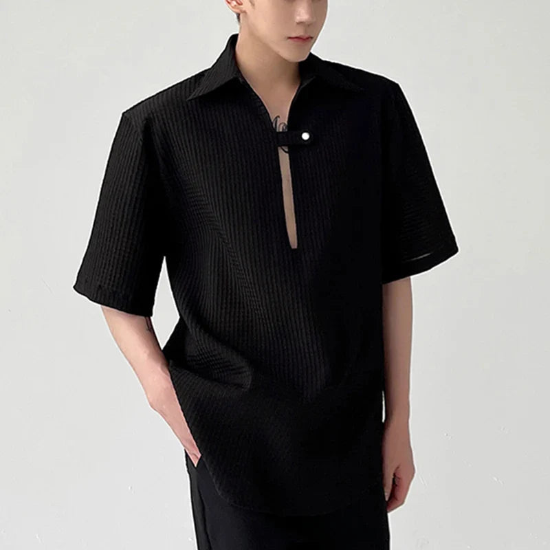 Koszula w paski z dęugim rêkawem i klapami