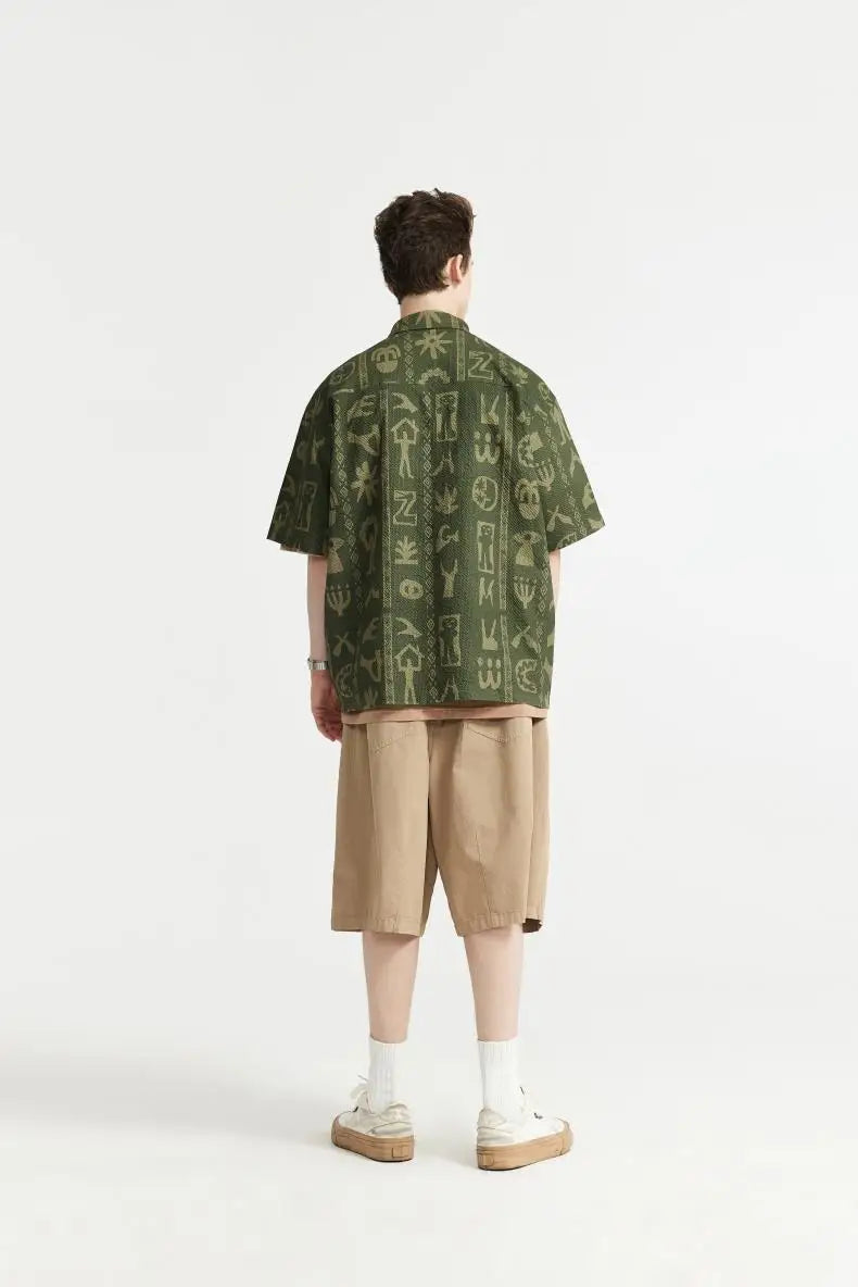 Koszula Seersucker z nadrukiem