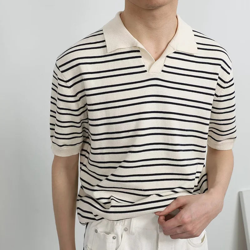 Casualowa koszulka polo w paski