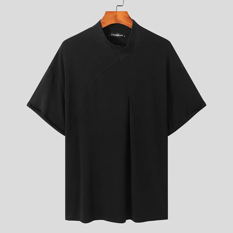 T-shirt z golfem i krótkimi rêkawami