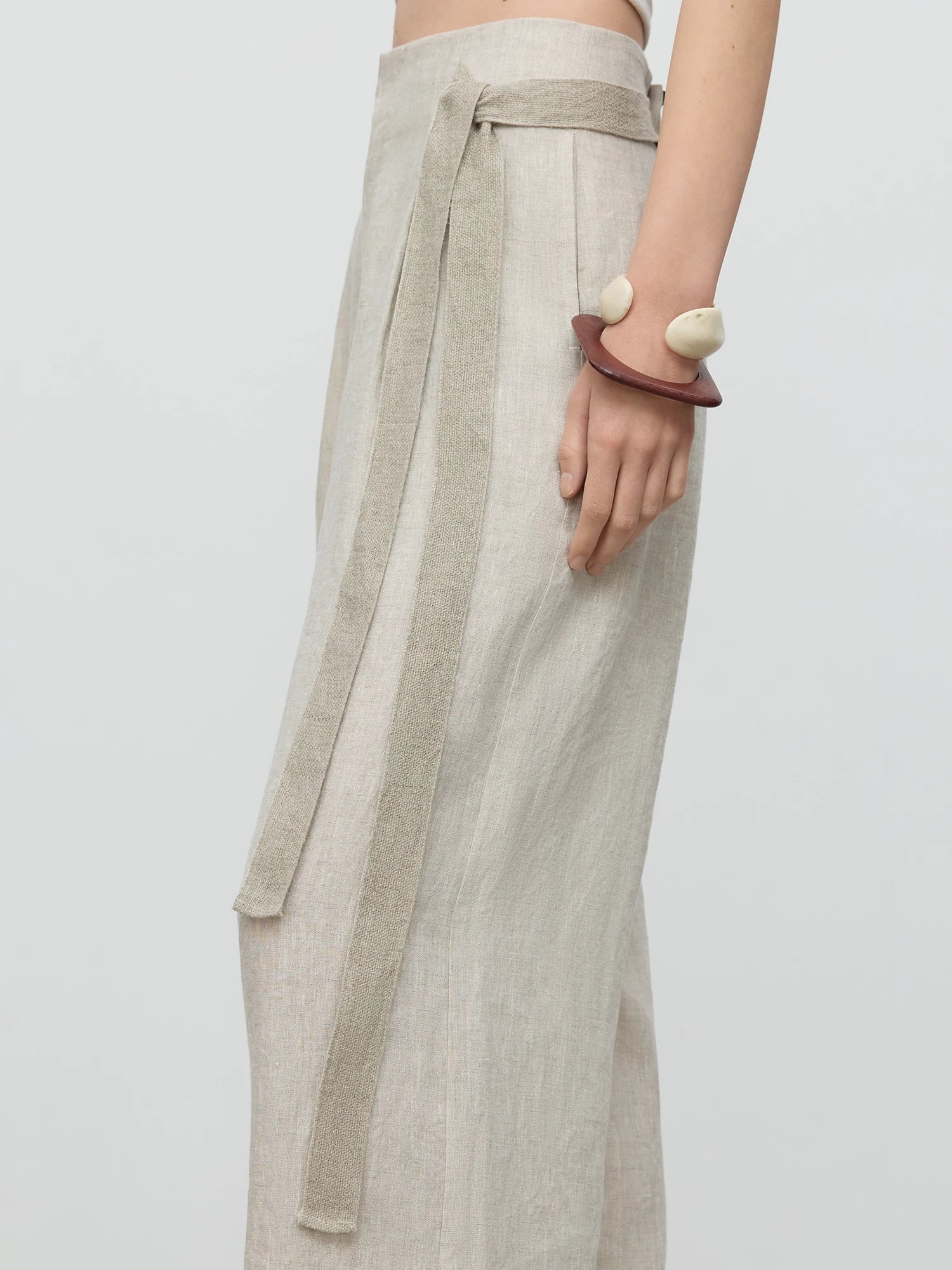 Luźny komplet: kamizelka, top i spodnie