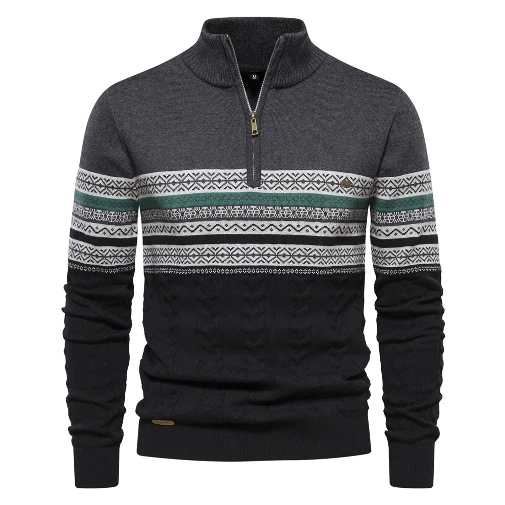 Sweter mêski z okrąg³ym dekoltem
