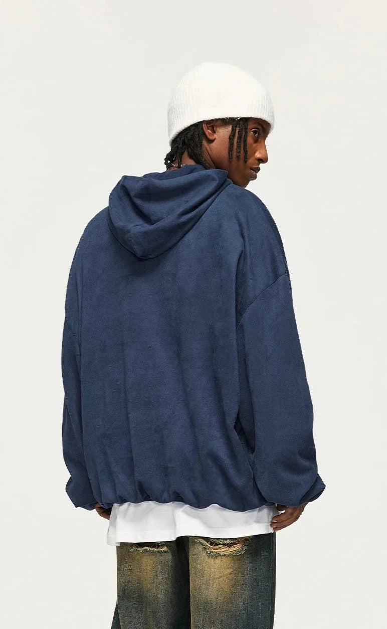 Bluza oversize Marineblauwe
