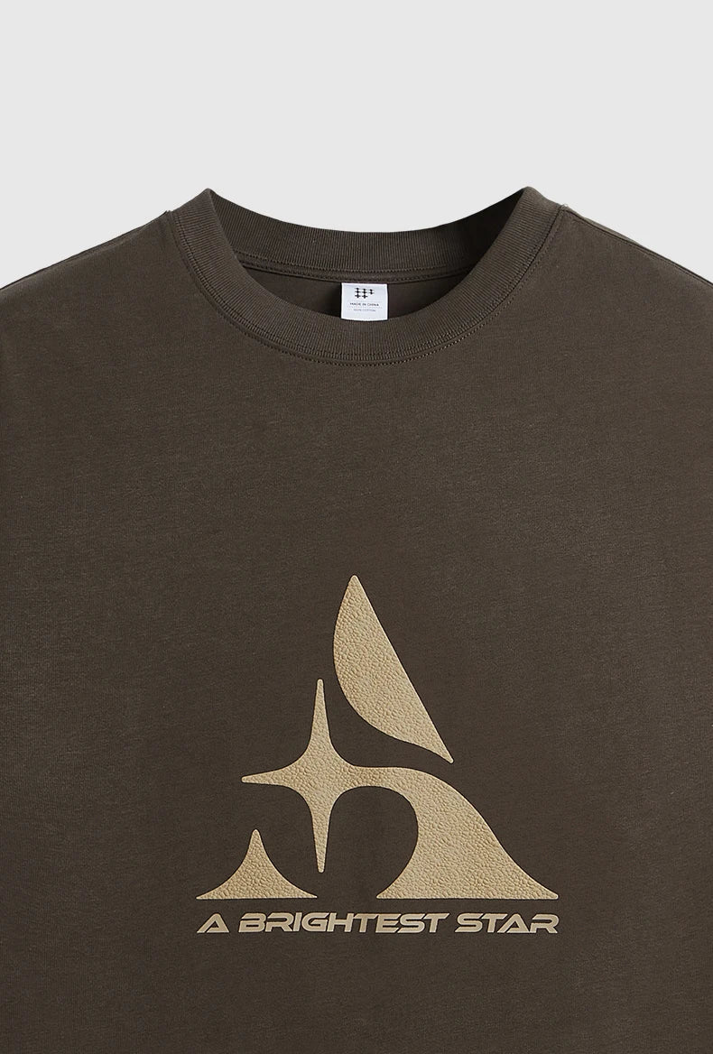 T-shirt z teksturowanej baweęny z nadrukiem