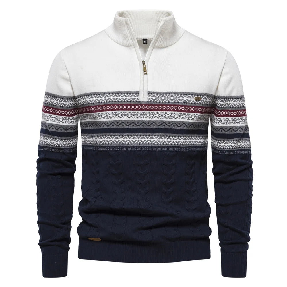 Sweter mêski z okrąg³ym dekoltem