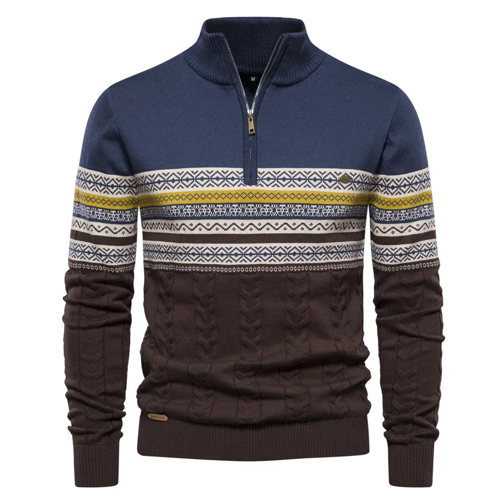 Sweter mêski z okrąg³ym dekoltem