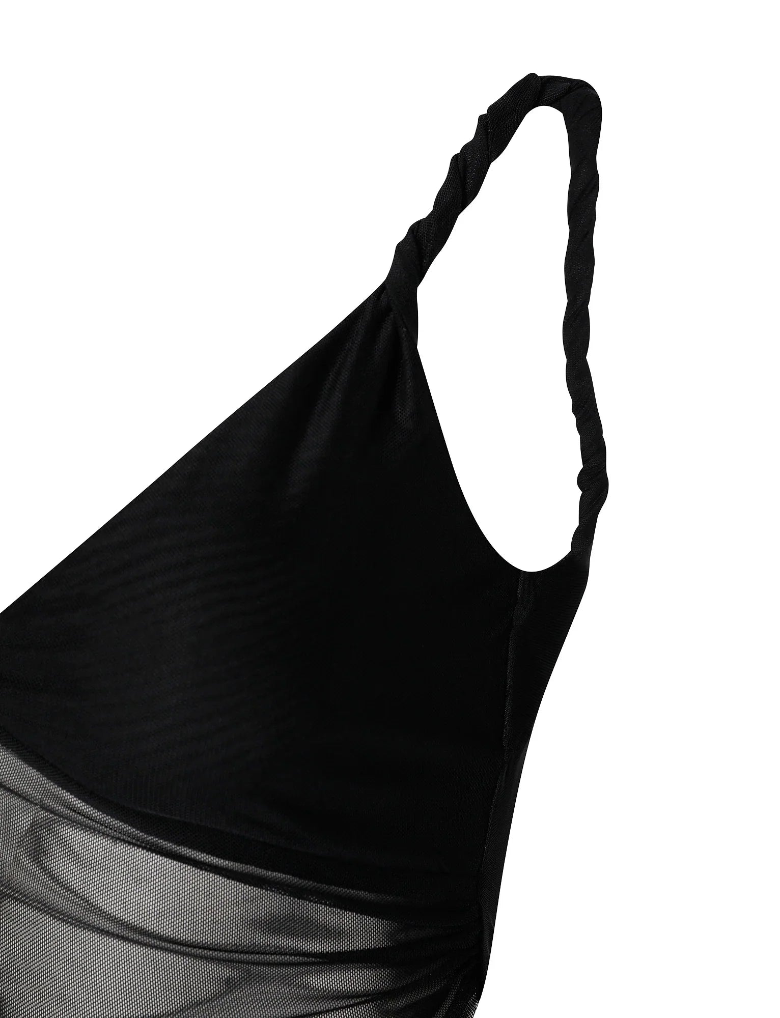 Casualowy, czarny top ze spódnicą