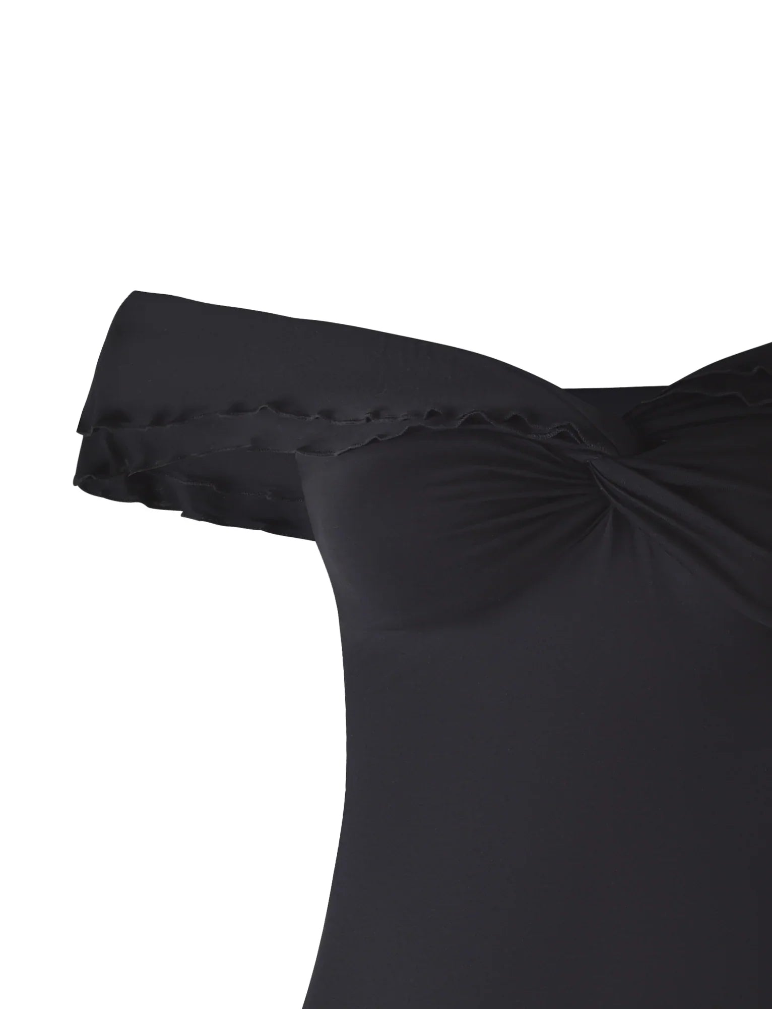 Teksturowany top typu twist ze spódnicą maxi