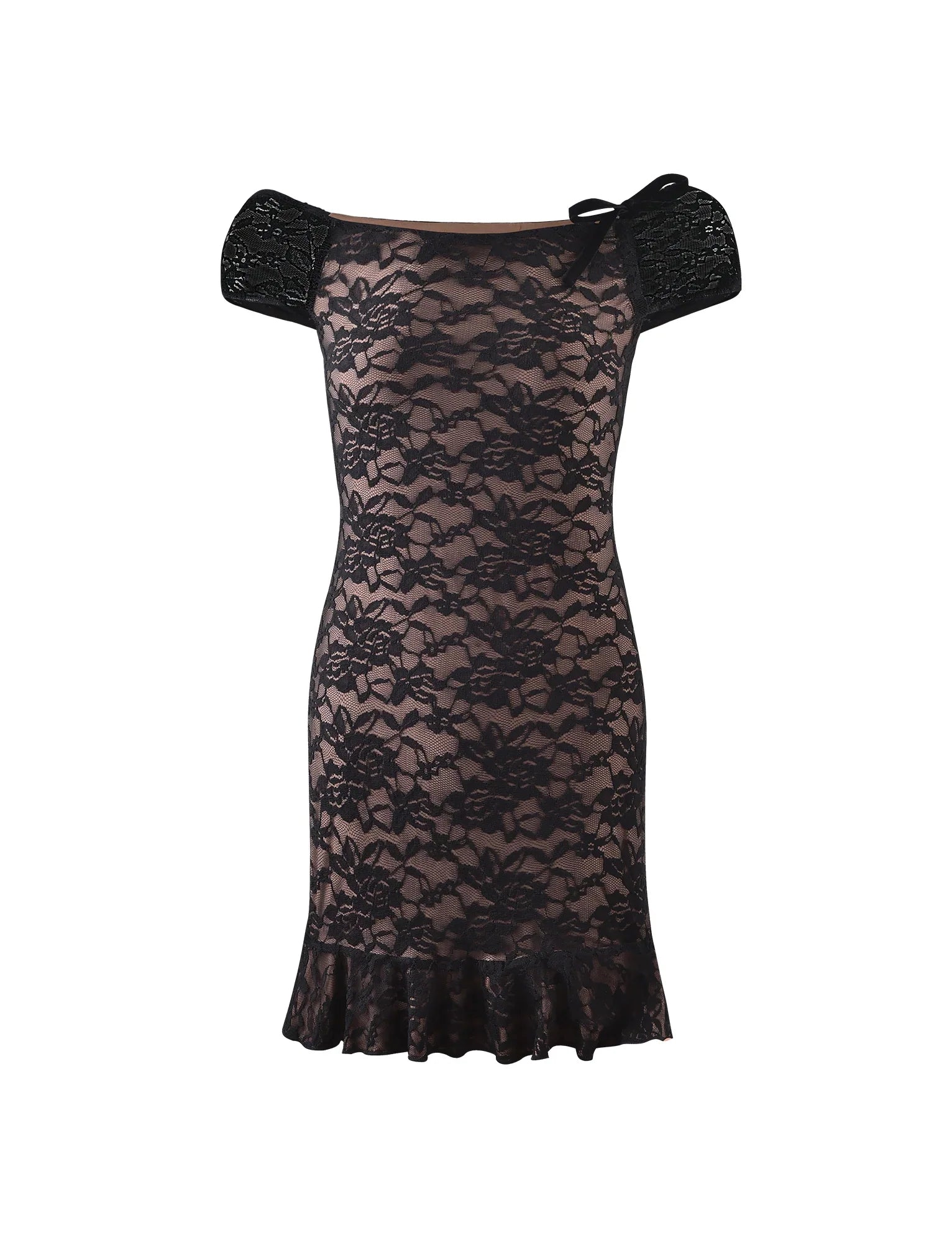 Czarna sukienka mini w stylu vintage