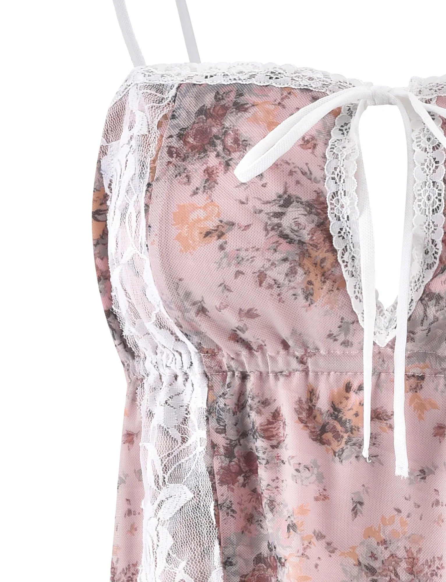 Różowy top bez rêkawów w kwiaty i spódnica maxi