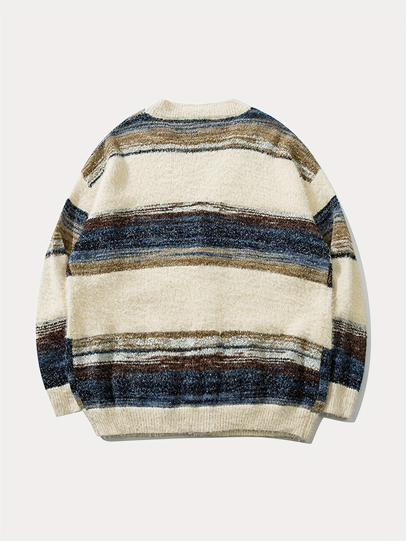 Elegancki kardigan w stylu retro w paski