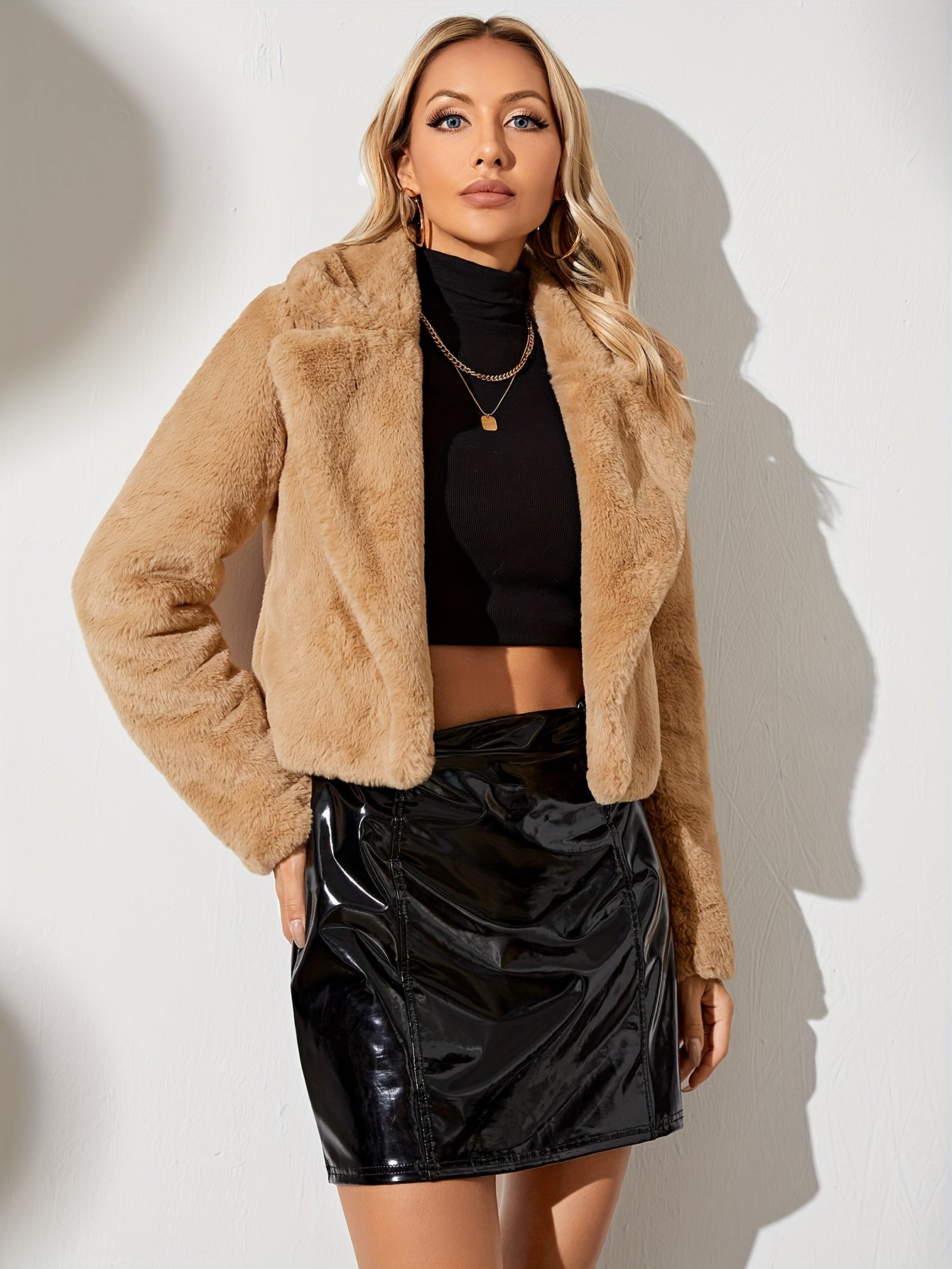 Miêkka kurtka z otwartym przodem