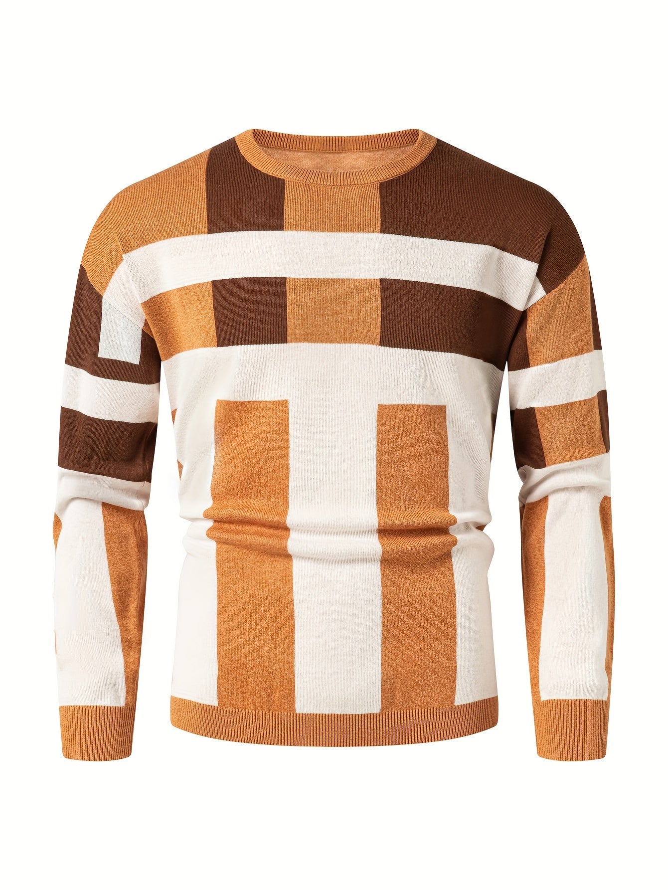 Sweter o liniowym kroju