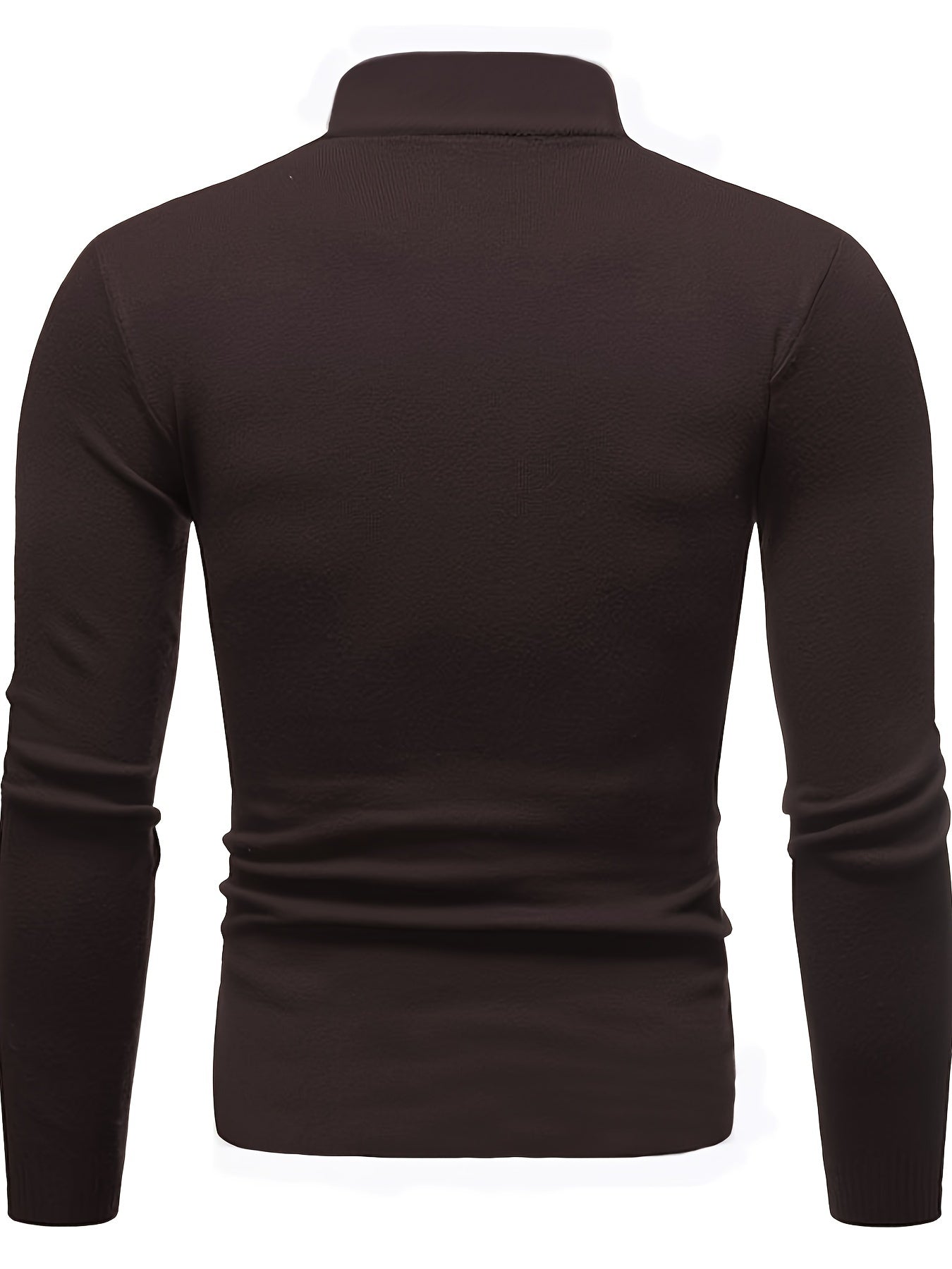 Sweter mêski ze stójką, wykonany z dzianiny